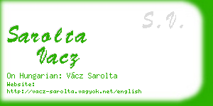 sarolta vacz business card